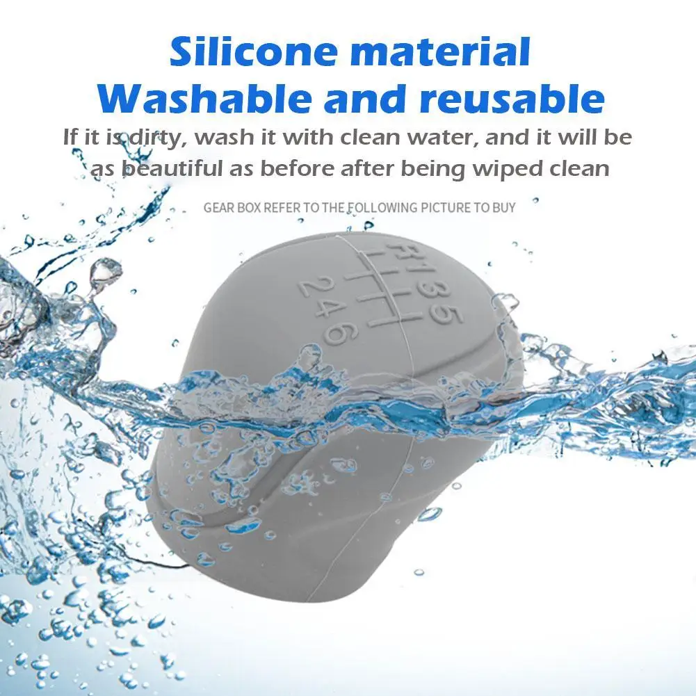 Car Manual Gear Shift Knob Non-Slip Cover Gear Shift Protective Accessories Handle Silicone Covers Interior Anti-slip Grip H3O7