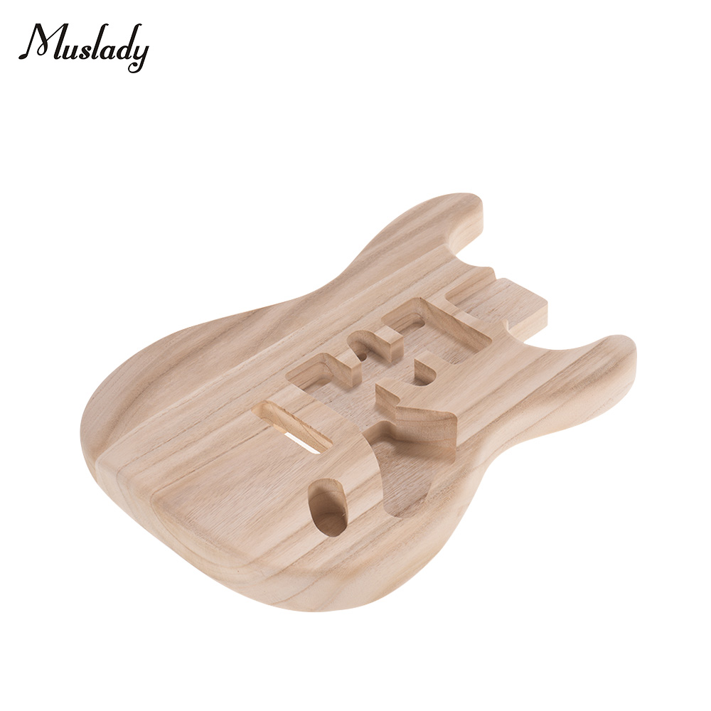 Muslady ST01-DT Unfinished Handcrafted Guitar Body Basswood Electric Guitar Body NEW Guitar Parts Barrel Replacement