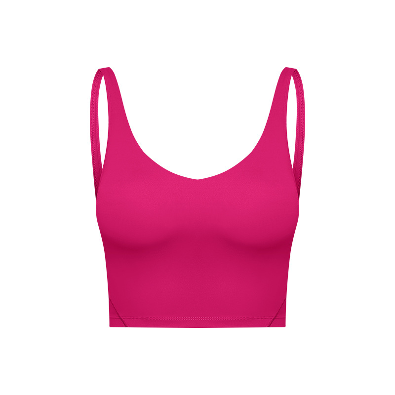 U Back Yoga Align Tank Tops Gym Clothes Women Casual Running Nude Tight Sports Bra Fiess Beautiful Underwear Vest Shirt