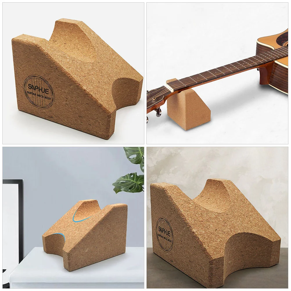 Guitar Neck Bracket Violin Stand Care Instrument Acoustic Rest Simple Cork Support Pillow Repairing