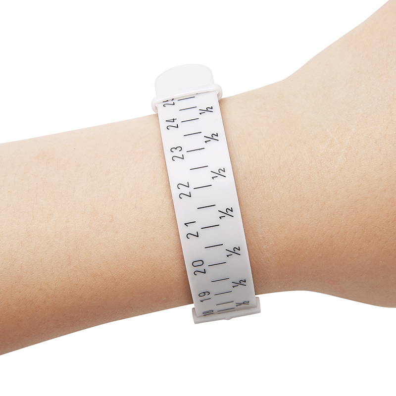 Plastic Adjustable Bracelet Bangle Sizer Wristband Gauge Measurements for Diy Jewelry Making Tools And Equipment Length 15-25cm