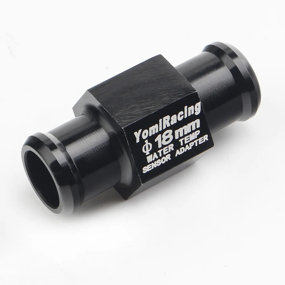Universal Black 16MM 18MM 20MM 22MM Motorcycle Water Temp Gauge Radiator Temperature Sensor Joint Pipe Hose Sensor Gauge Adapter