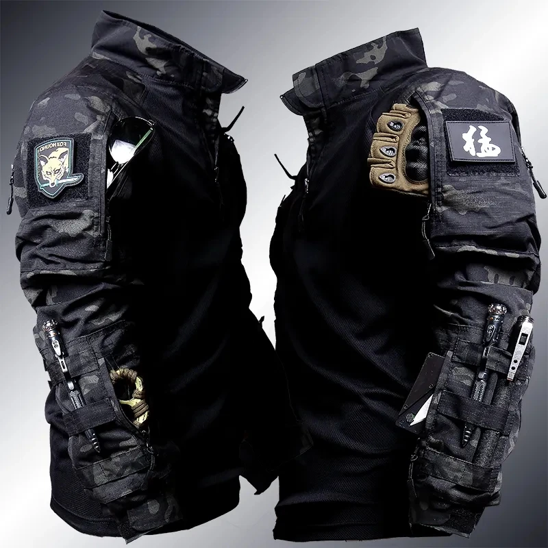 Autumn Tactical Frog Suit Men Military Paintball 2 Pieces Sets Airsoft Clothes SWAT Assault Shirts Pants Special Forces Uniforms