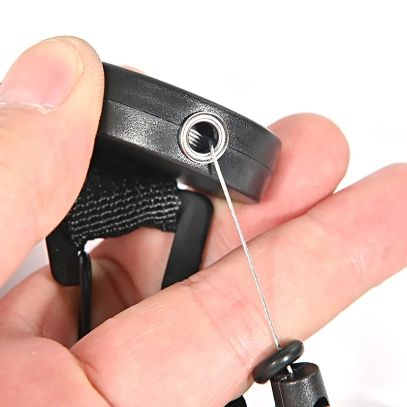 1pc Retractable Pull Key Chain Belt Clip With Carabiner Reel Card Badge Holder Recoil Extends To 55cm EDC Tools