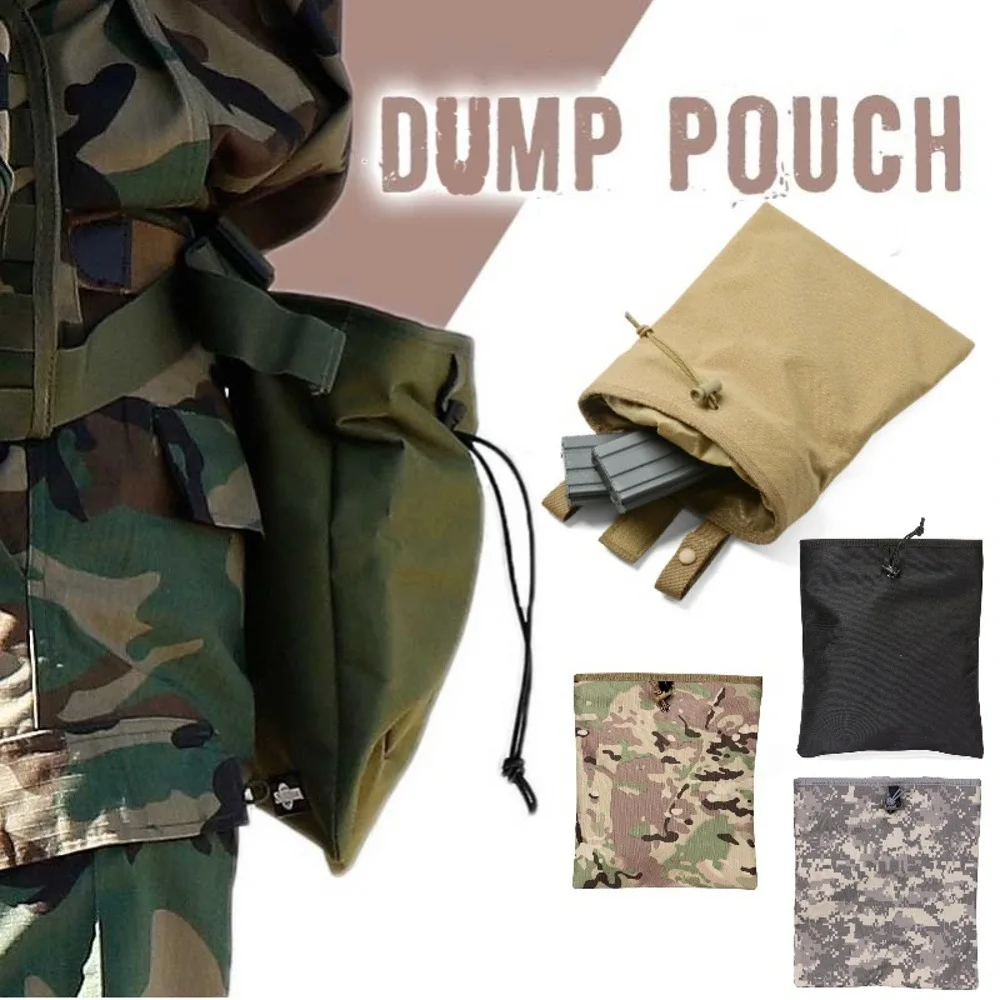 Outdoor Tactical Large Recycle Pouch Mountaineering Multifunctional Sundries Storage Tool Pouch Camouflage Military Waist Bag