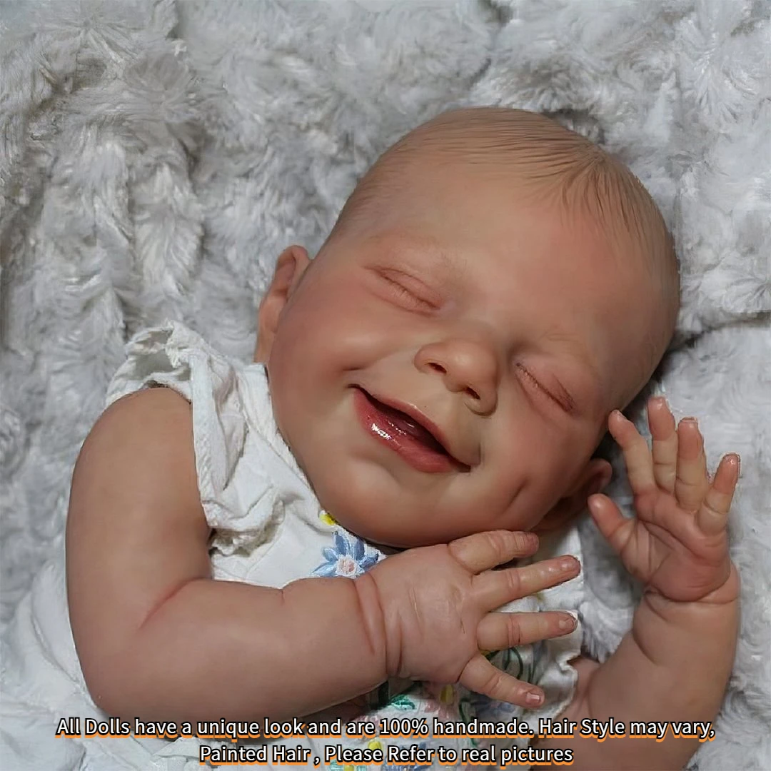 18 Inch April Full Body Soft Silicone Vinyl Reborn Girl Baby Can Take Bath Bebe Newborn Doll Rooted Or Painted Hair For Choose