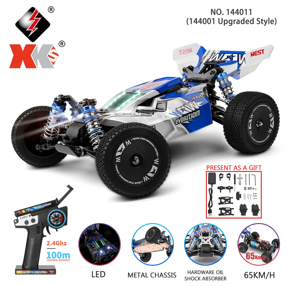 WLtoys Rc car 144011 1/14 4WD LED Toys 144001 Upgraded Style boys Remote Control Drift Off road Game Racing Model Kids Gift
