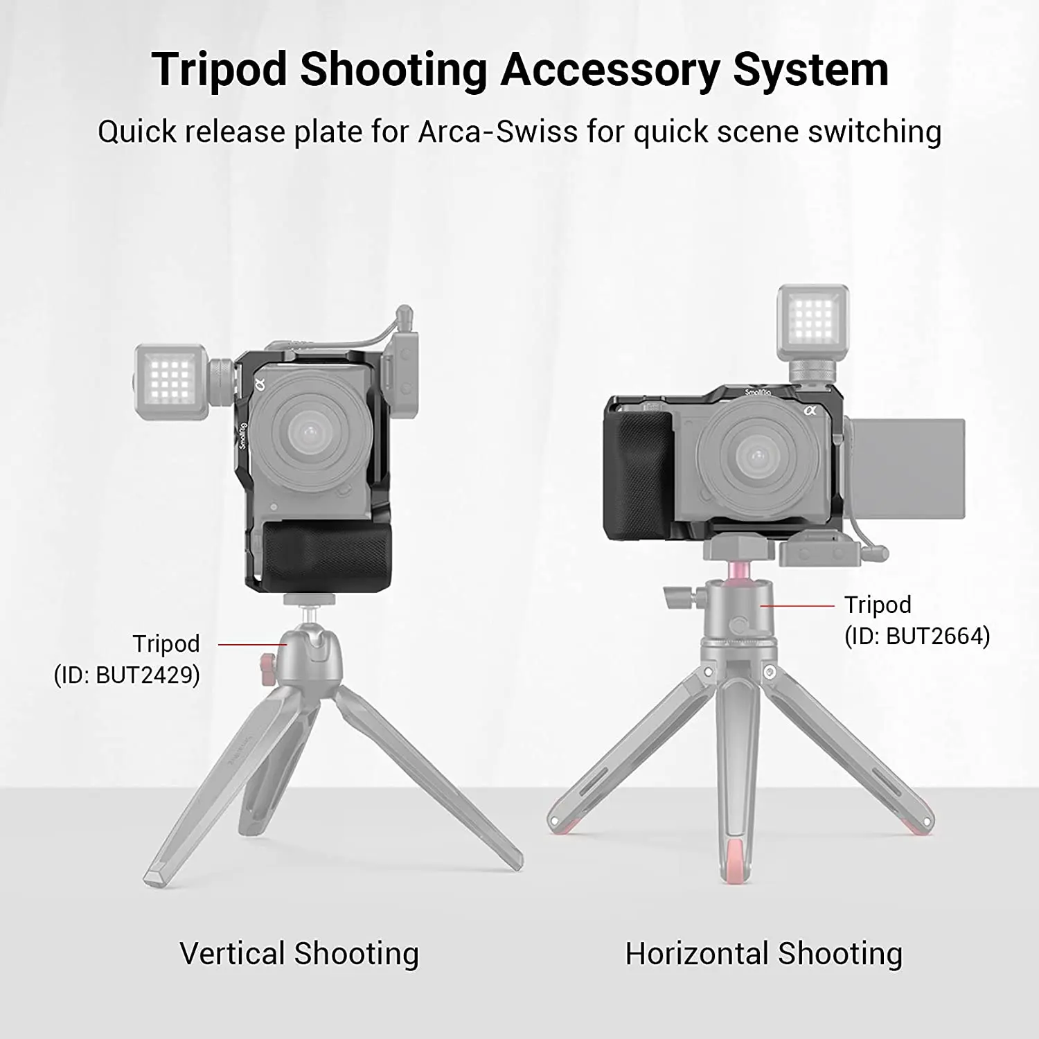 SmallRig Camera Cage with Grip for Sony ZV-E10 ZVE10 3538B