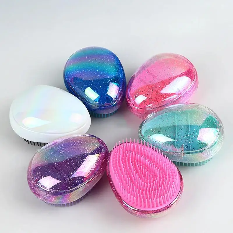 Hair Comb Magic Demelant Brush Scalp Massager Bead Washing Brush Creative Heart-shaped Anti-Static Styling Tool for Women Men
