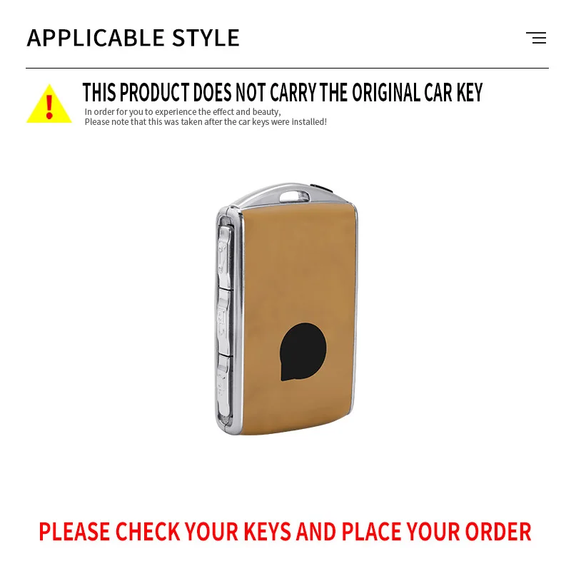 Aluminum Alloy Leather Car Key Case Cover for Volvo C40 S60 S90 XC40 XC60 XC90 V60 V90 T6 T8 Auto Accessaries Keychain