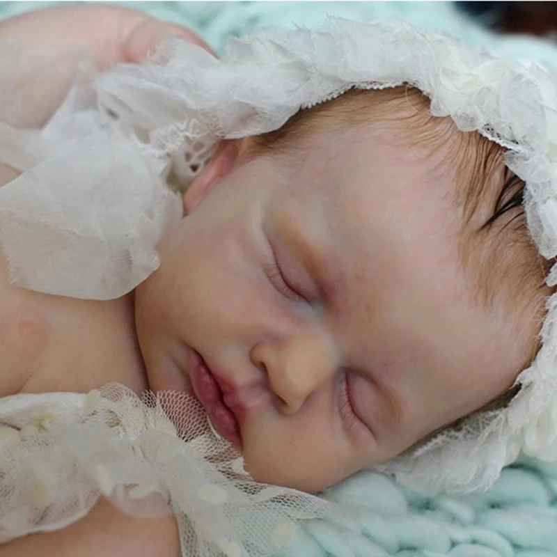 20 Inches Reborn Baby Doll Kit Loulou Unpainted Unfinished Parts DIY Blank bebes reborn silicona Vinyl Doll Kit