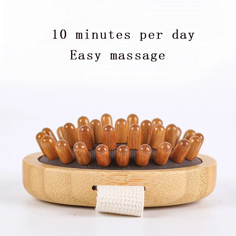 Massage Hair Comb Scalp Massage Brush Dead Skin Remover Body Anti Cellulite Brush Soothing Wooden Essential Oil Spa Air Cushion