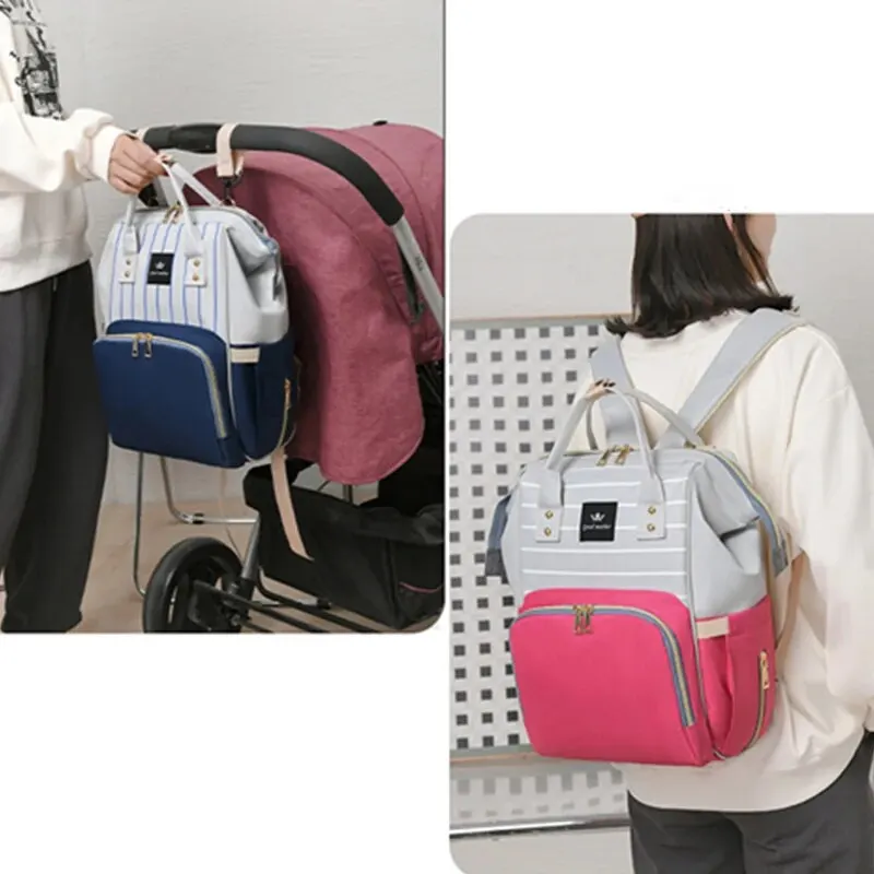 1 Cross-Border Mother Bag High-Capacity Backpack Multi-Purpose Mother And Baby Bag Go Out Portable Handbag Mother Back Milk Bag
