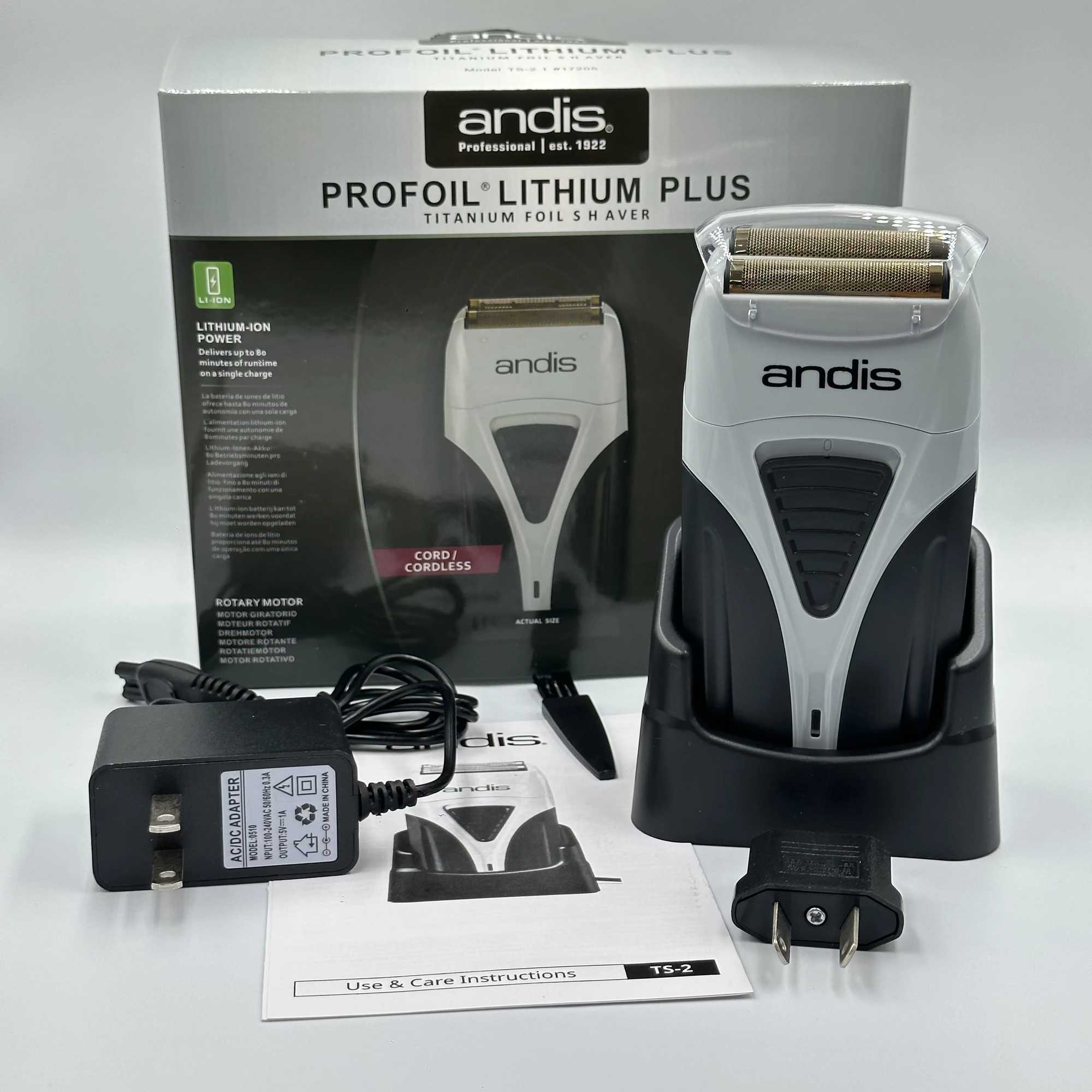 Razors Blades Original ANDIS Profoil Lithium Plus 17205 Barber Cleaning Mens Shaver Barber US Supplier Q241108