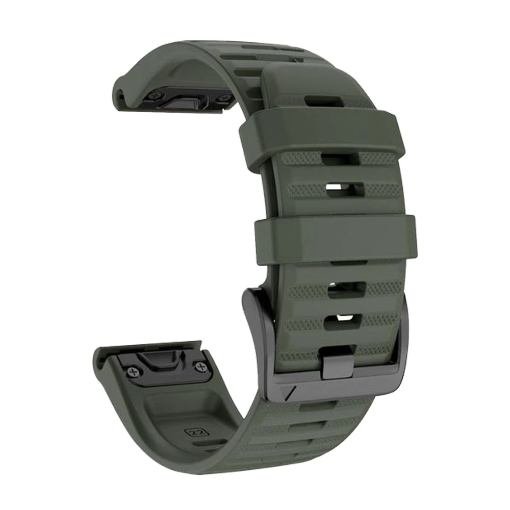 Replacement 22 26mm QuickFit Silicone Bracelet Strap For Garmin Fenix 7X 7 Solar 6X 6 Pro 5 5X Plus Strap Smart Watchband Correa