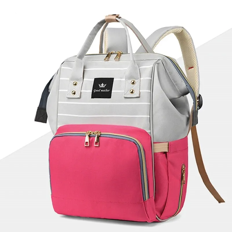 1 Cross-Border Mother Bag High-Capacity Backpack Multi-Purpose Mother And Baby Bag Go Out Portable Handbag Mother Back Milk Bag