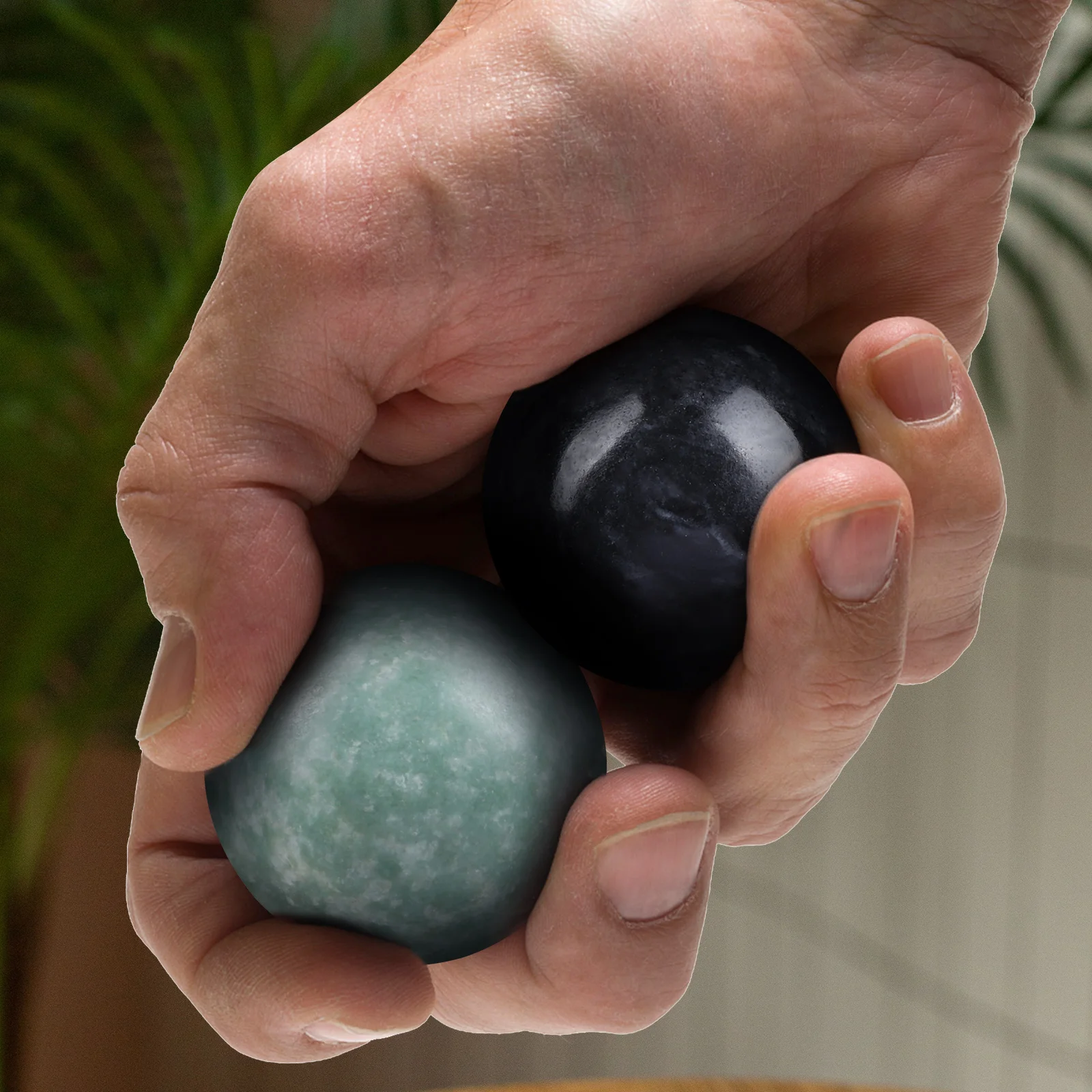 2 Sets Marble Pattern Balls Exercise Balls Hand Massage Balls Hand Massager Baoding