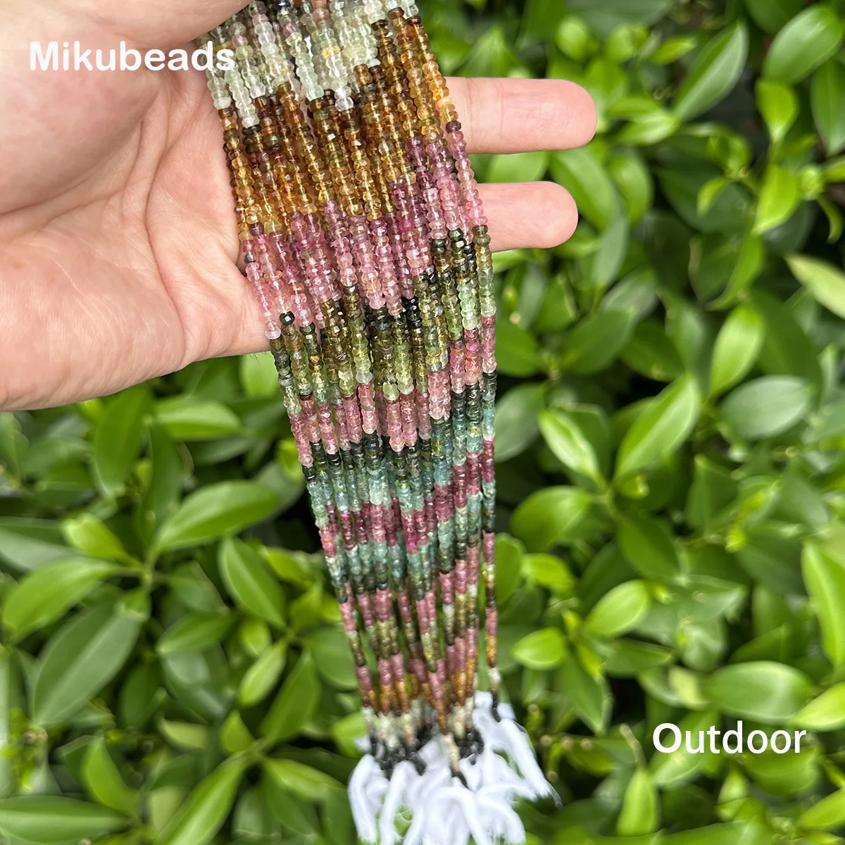 Special Price Natural 3.3mm 4A Tourmaline Faceted Rondelle Loose Beads For Jewelry Making DIY Bracelets Necklace