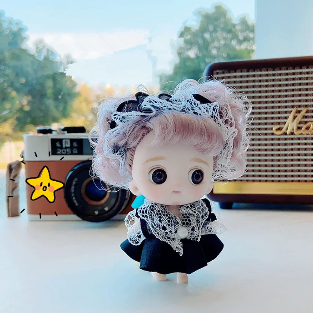 BJD Dolls for Girls 10cm OB11 Mini Doll 3D Eyes Kawaii Pocket Toys Cute Face Girls Dolls Toy Birthday Gifts Kids Toys