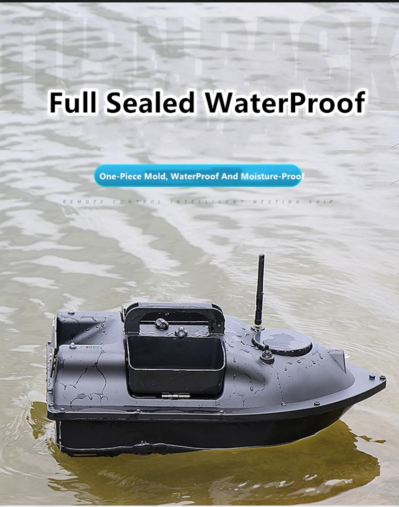 GPS Smart RC Fishing Boat Cruise GPS Positioning 500M Independentt Control 3 Hoppers One-Key Return LCD Screen RC Bait Boat Toy