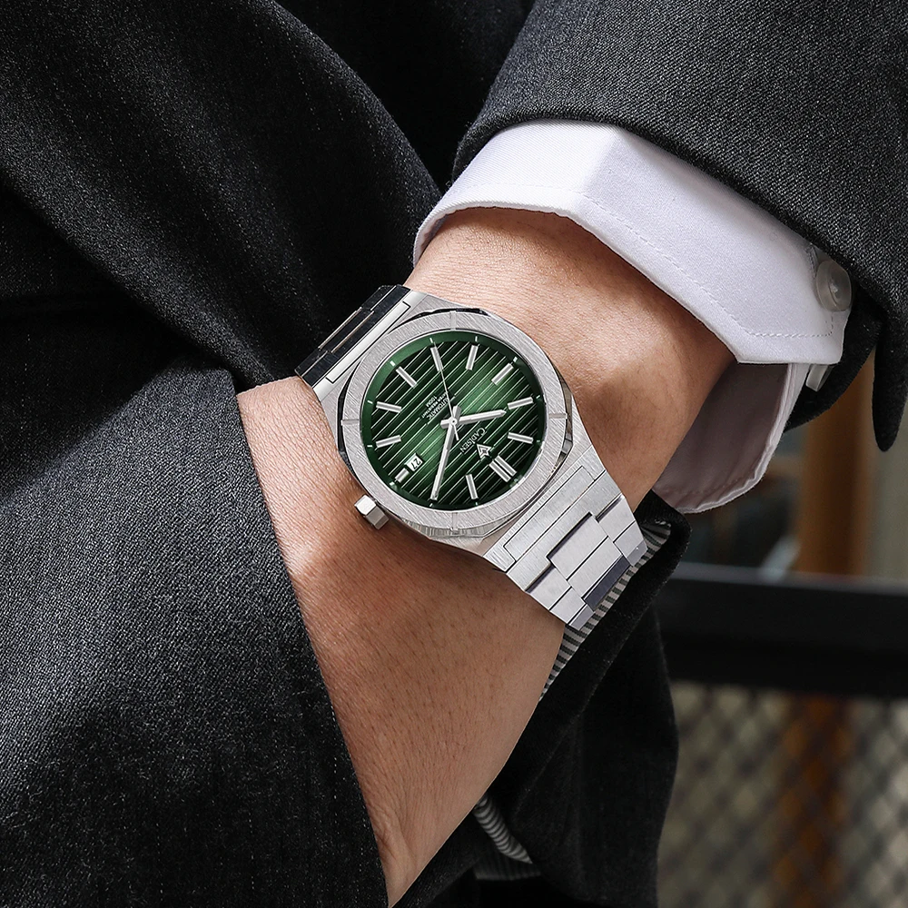 NH35A Movt Automatic Men Watch Sapphire Crystal 100M Diving Watch Sapphire C3 Luminous Top Brand Cadisen 42mm 2023 New Clock
