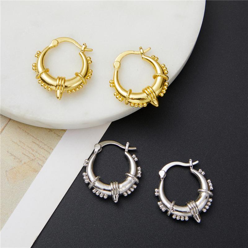 1Pair Black shaped Hoop Earrings Simple Cool Style Exquisite Unique Earrings Women's Punk Jewelry Gift Hot selling