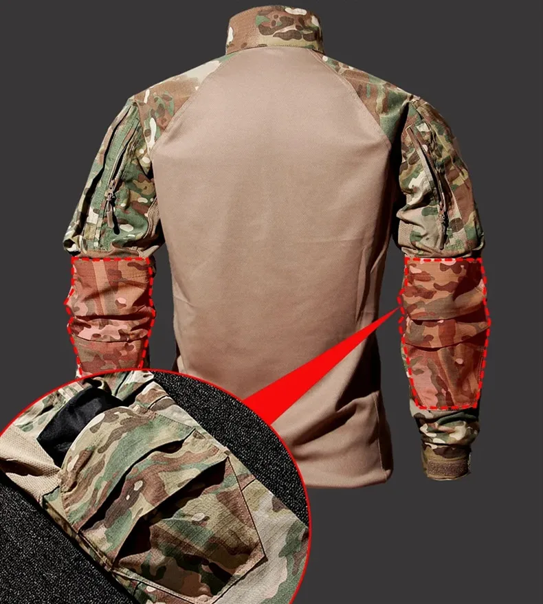 Autumn Tactical Frog Suit Men Military Paintball 2 Pieces Sets Airsoft Clothes SWAT Assault Shirts Pants Special Forces Uniforms