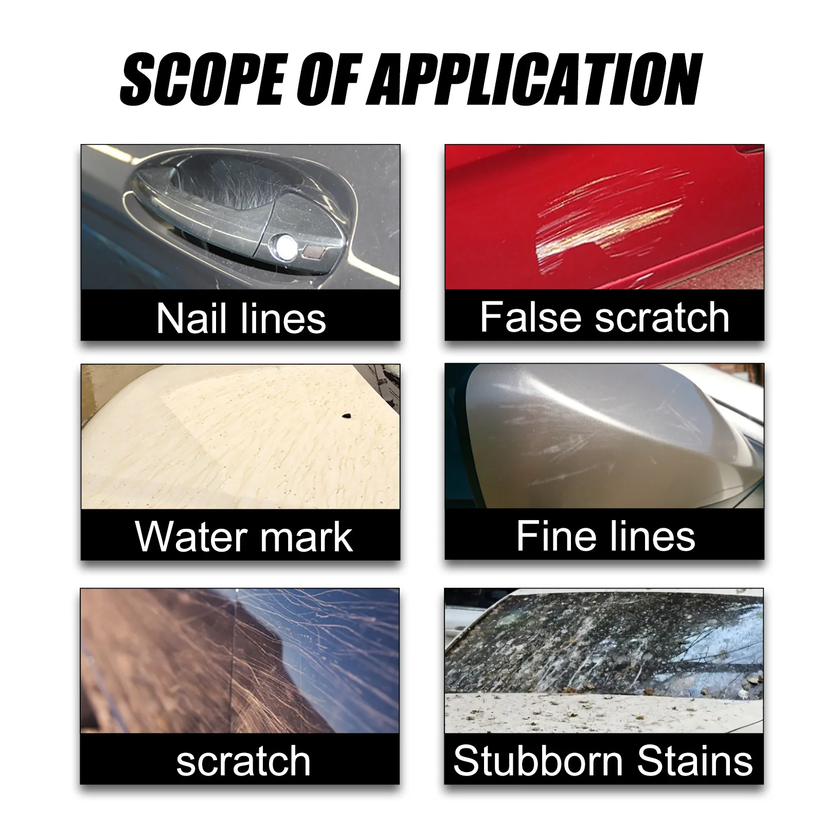 5PCS Car Scratch Remover Cloth Paint Scratch Removal Car Scratch Repair Kit for Repairing Car Light Car Repair Tool Accessories