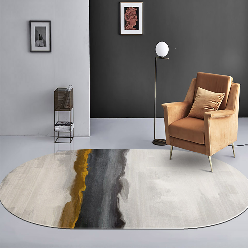 Irregular Living Room Carpet, Home Oval Light, Luxury Sofa, Coffee Table, Bedroom Bedside Decoration, Study, Balcony, Porch Mat