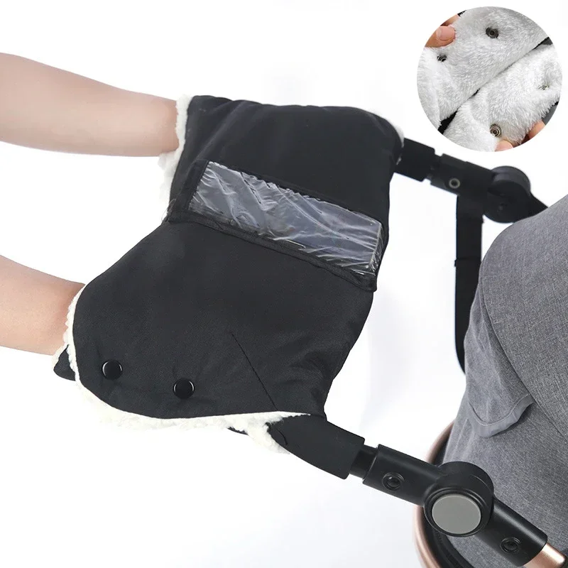Baby Stroller Gloves Pushchair Hand Muff Baby Carriage Pushchair Hand Cover Buggy Clutch Cart Muff Glove Stroller Accessories