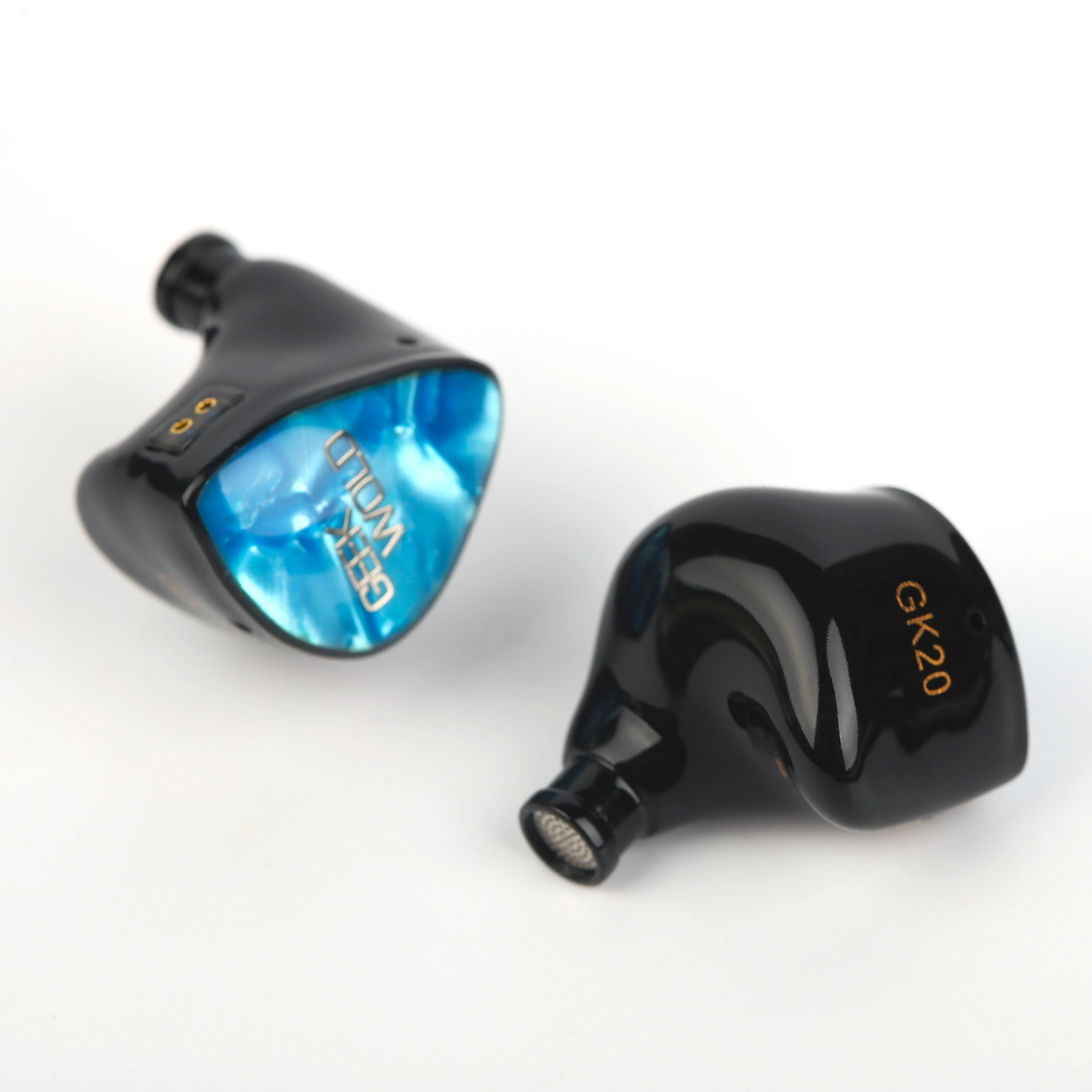Geek Wold GK20 Earbud 3D Printing Processed Shell 3BA+2DD+2PZT Hybrid Driver In-Ear Earphone Monitors Music Audiophile Earpieces