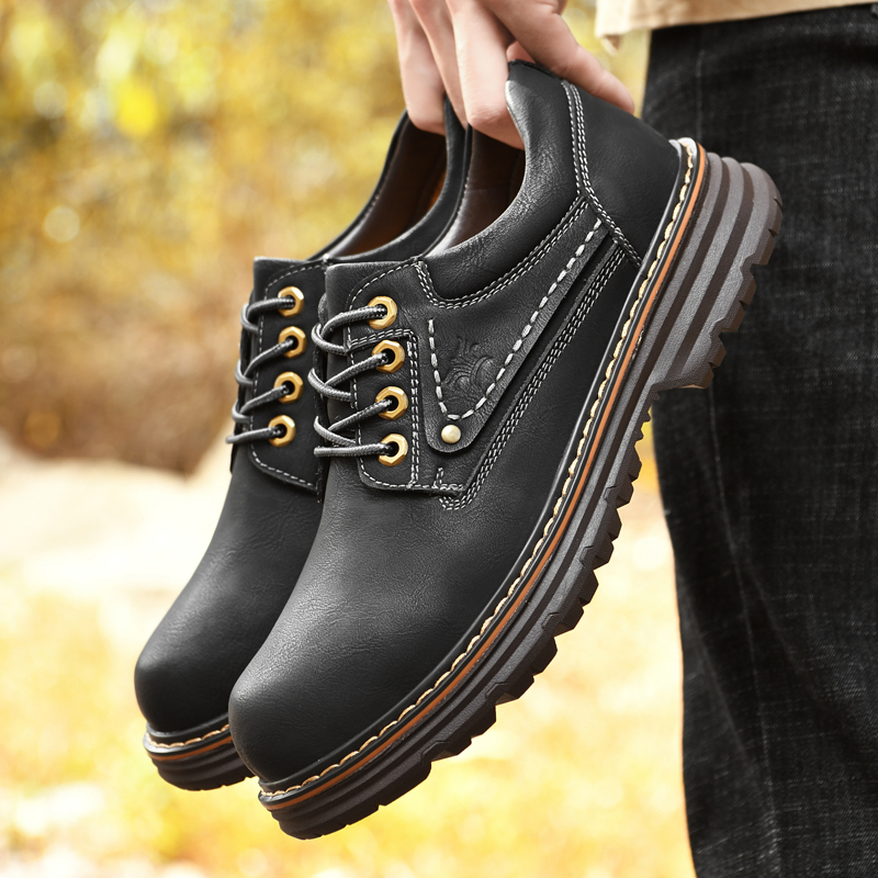 Italian Fashion Designer Men's Shoes Business Casual Shoes Men's British Formal Men's High Quality Outdoor Waterproof Work Shoes