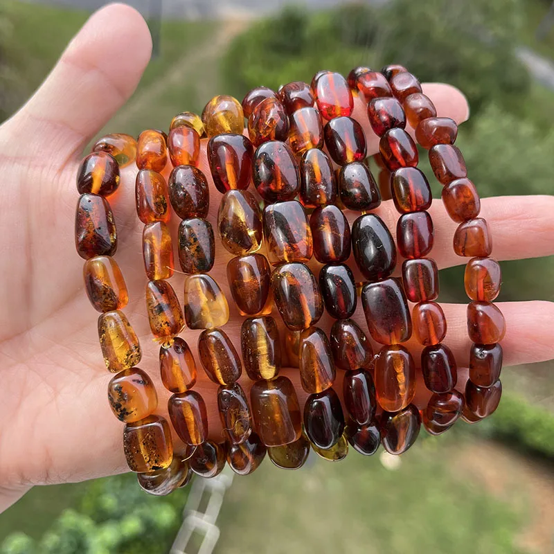 Genuine Amber Bracelets for Unisex Gift 100% Natural Beads Baltic Energy Gemstone Healing Jewelry Suppliers Factory Wholesale