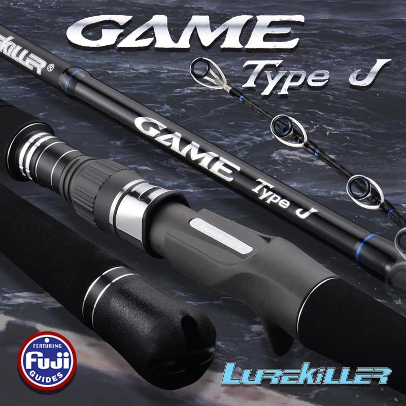 Lurekiller Japan Full Fuji Parts Jigging Rod Game Type J 1.8M PE 1-5 JIG 40-260G 12-20kgs Boat Rod Ocean Fishing Rod Slatwater