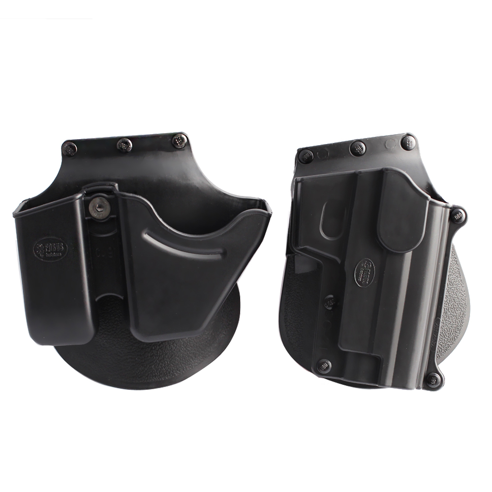 SG21+CU9 Black Handcuff Holster Pistol Holster Double Stack Magazine Case Pouch For Tactical Hunting Accessories
