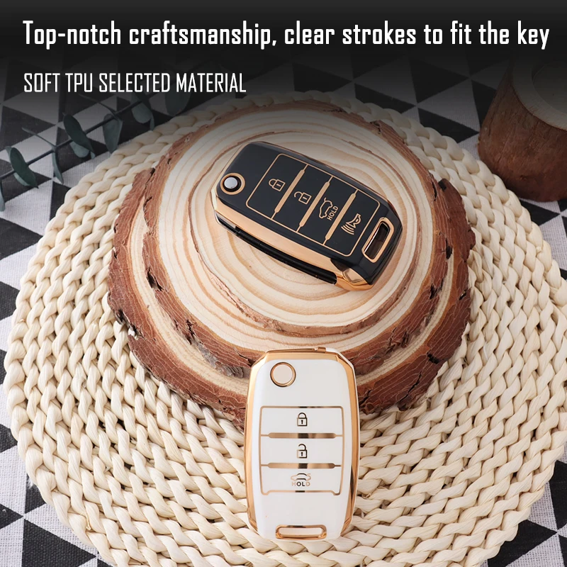 New TPU Car Key Case Cover for KIA RIO 3 K2 K3 K4 K5 Sportege Picanto Optima Soul Ceed Sorento Forte Stinger Cerato Accessories