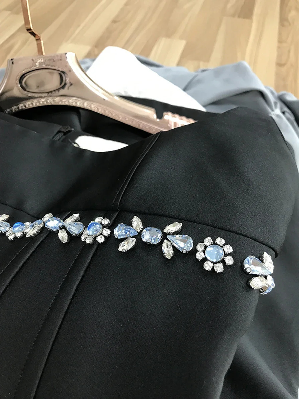 Womens Black Sexy Square Neck Sleeveless Diamond Aline Low cut Mini Dress Elegant Celebrity Party 240515