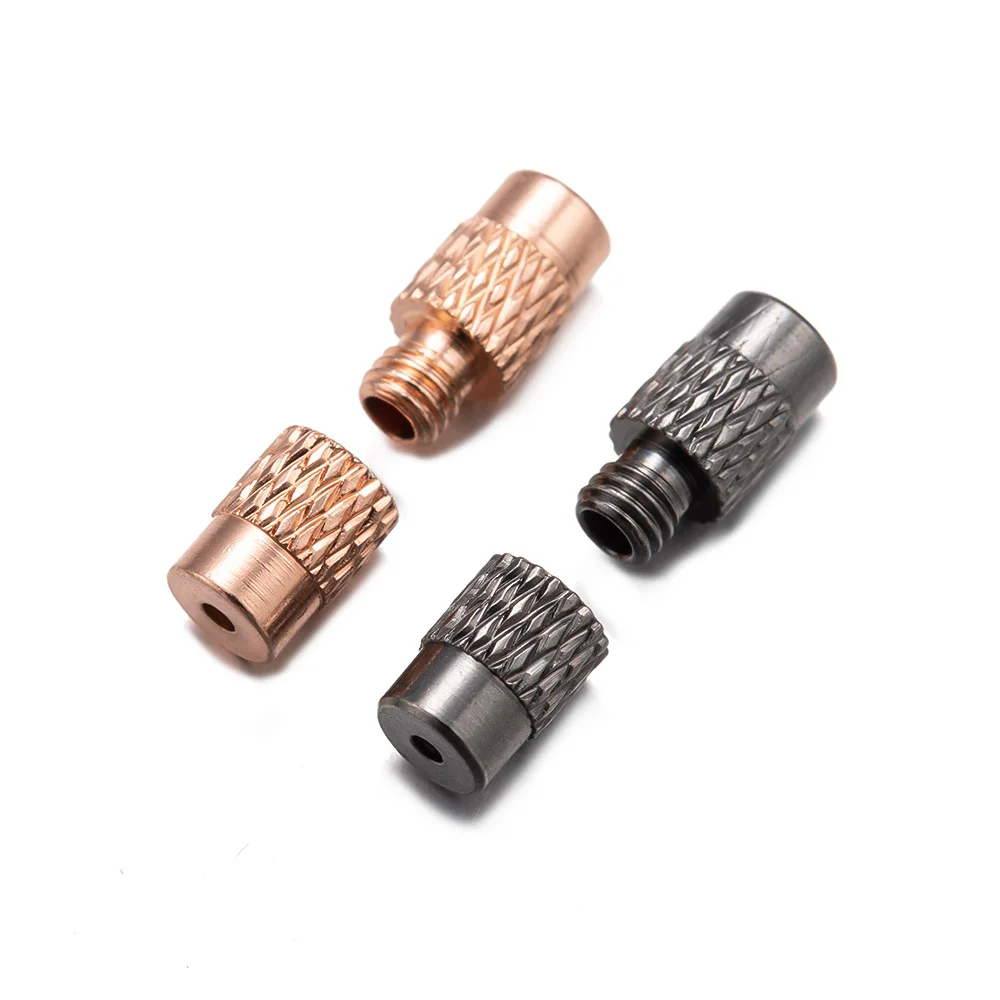 20pcs Brass Screw Twist Clasps Cord End Tip Connector Lock Closures For DIY Necklace Bracelet Jewelry Making Supplies Materials