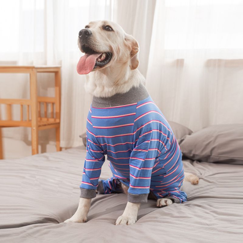 2XL~6XLPet Dog Clothes Winter Warm Home Big Dog Cat Shirt Jumpsuit Pet Pajamas Four-legged Clothing Large Dog Postoperative Suit