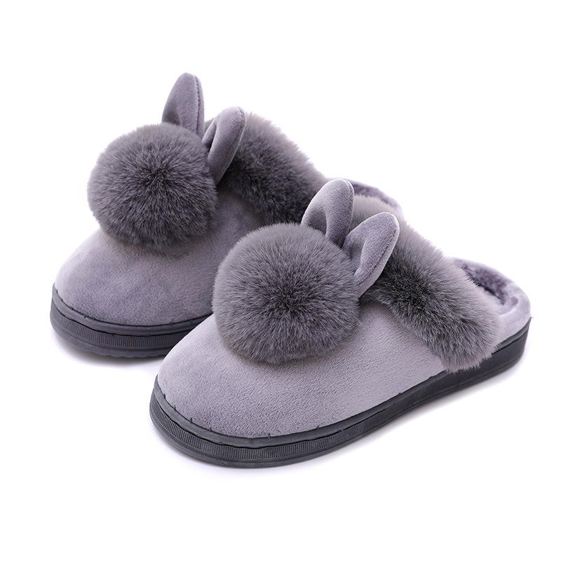 for Women Fluffy House Couples Winter Warm Slippers Cute Rabbit Female Plush Slipper Indoor Casual Ladies Soft Shoes 4 a72da