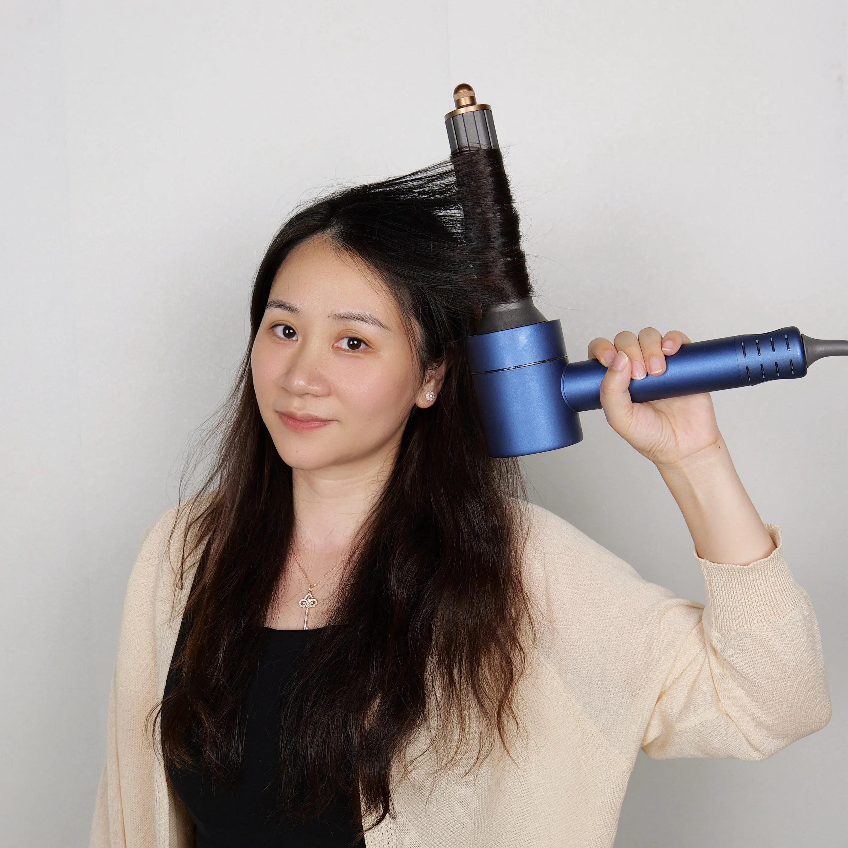 High Speed Hair Dryer Curler 220V Fast Dry With Hair Curling Nozzle Professional Styling Hairdryer For Hair With Curling Suit