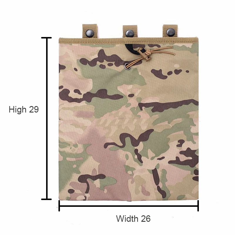 Outdoor Tactical Large Recycle Pouch Mountaineering Multifunctional Sundries Storage Tool Pouch Camouflage Military Waist Bag