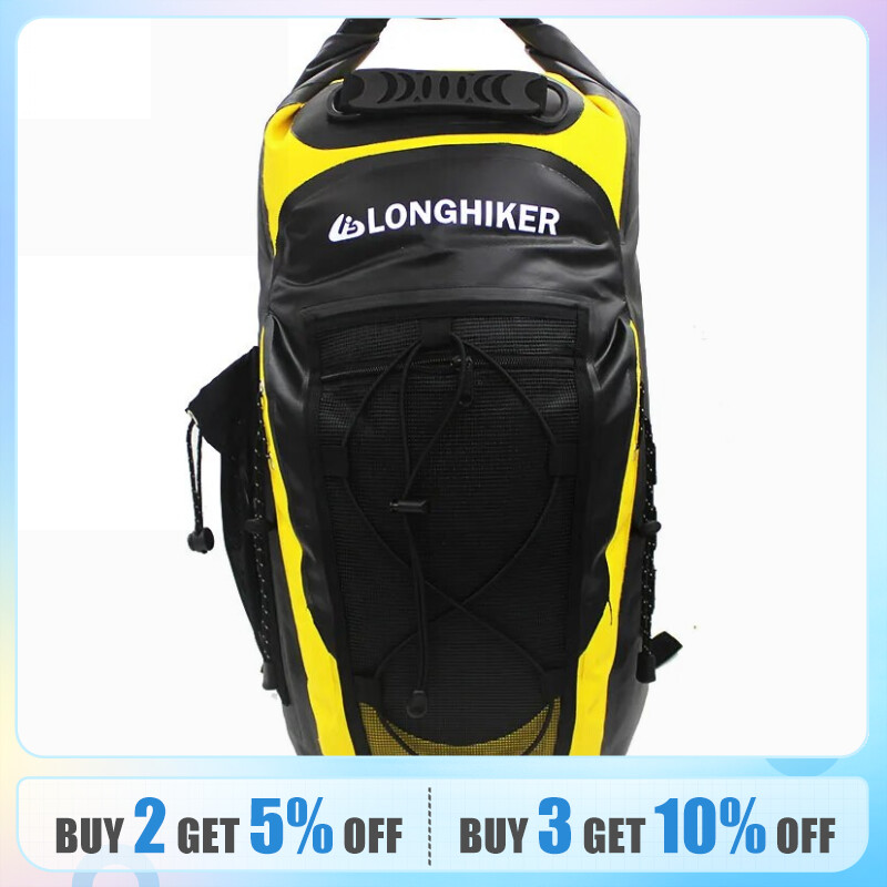 LONGHIKER 30L Waterproof Backpack Dry Bag for Swimming Floating Sailing Floating Boating Rafting Dry Wet Separation