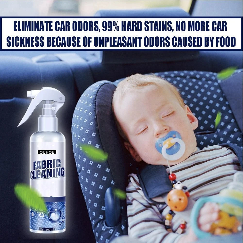 Car Interior Cleaning Agent Ceiling Dash Washing Auto Seat Flannel Woven Fabric Water-free Strong Cleaning Spray Carpet Cleaner