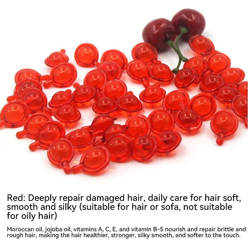 Anti Alopecia Hair Care Essential Oil Capsule Hair Mask Flexibility Smooth Keratin Complex Oil Repair Damage Essence Hair Mask