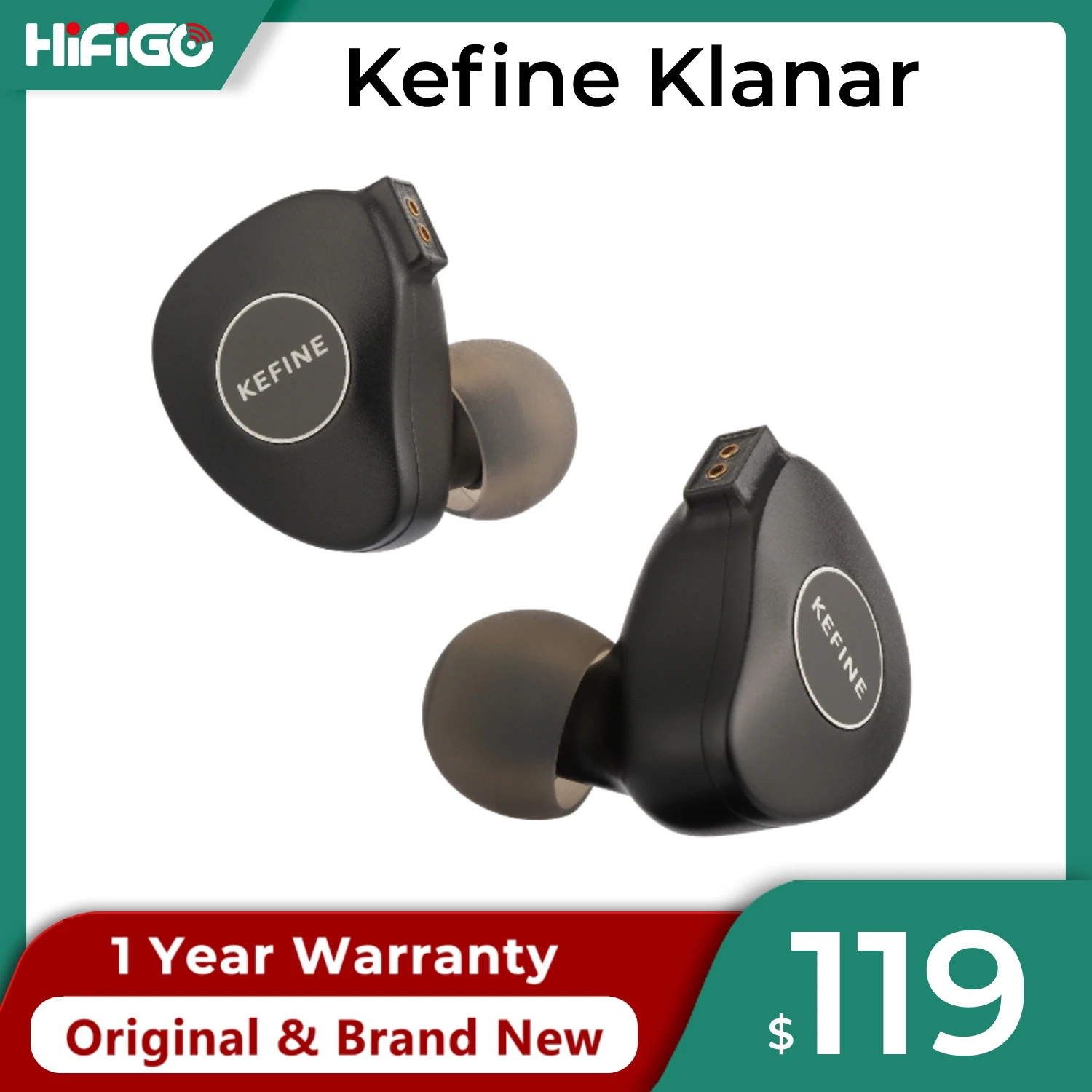 KEFINE Klanar 14.5MM Planar Driver In-Ear Monitors with 2-pin 0.78 Detachable Cable| Galileo, Rinko, F1 Pro TRUTHEAR HEXA