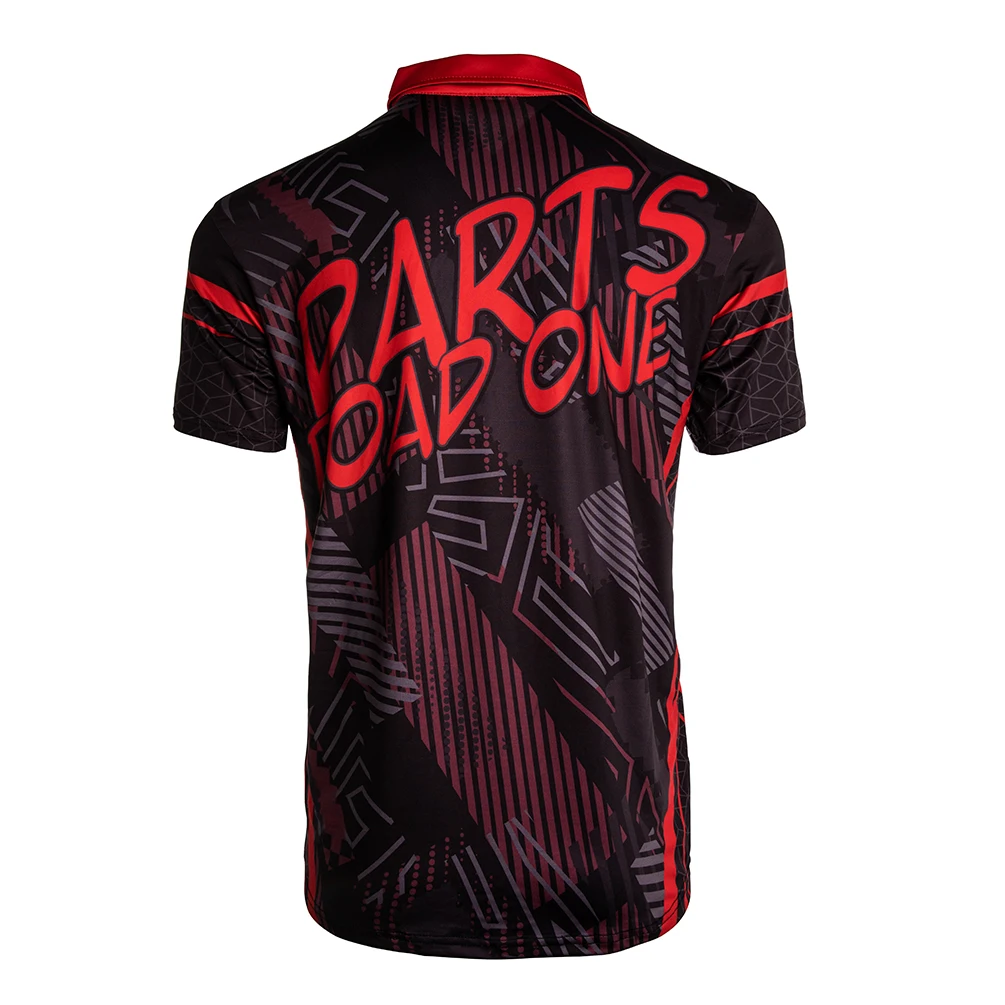 CUESOUL 929 New Launch DARTS ROAD ONE Breathable Dart Shirt Dart Jersey Can be Personalised for Teams Dart Shirt-Red