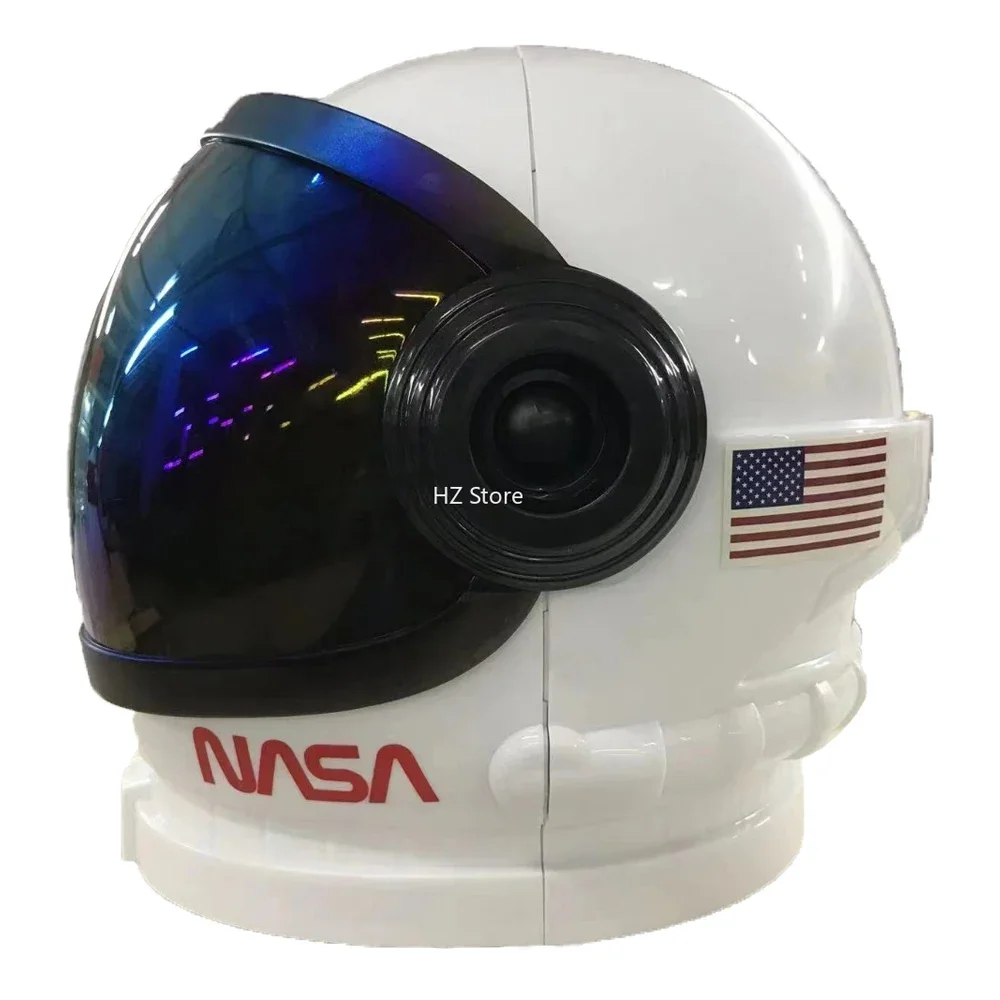 Na-sa-Astronaut Helmet with Movable Visor, Cosplay Space Mask for Adults, Kids, Boys Birthday Gift, School Classroom Cos Costume