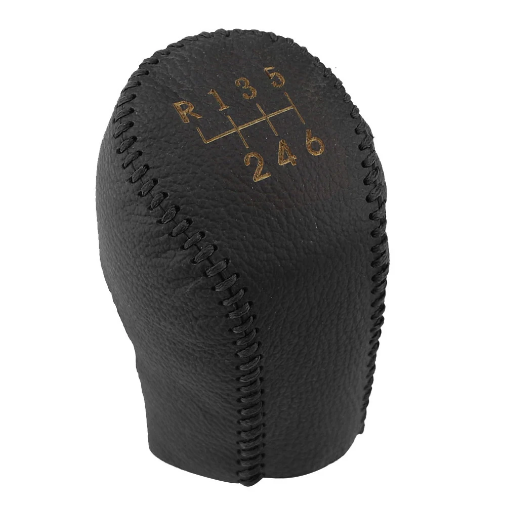 5 6 Speed Leather MT Gear Shift Knob Cover Gear Collars for Hyundai Elantra GT Accent Solaris Avante MD I30 Accessories