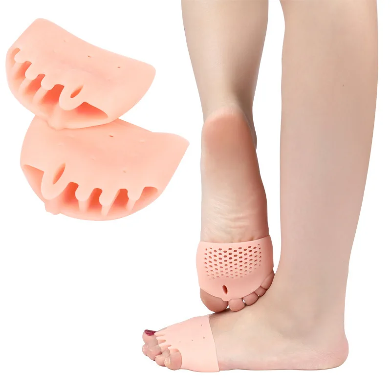 2pcs Silicone Toe Separator Bunions Toe Corrector Valgus for Toe Finger Separator Hallux Valgus Corrector Pain Relief Foot Care